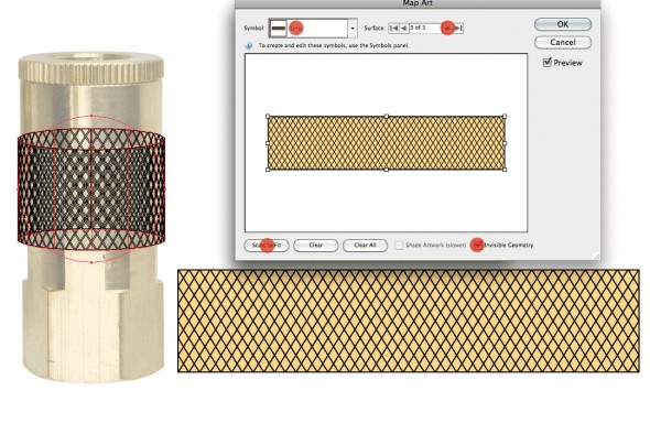 Wrapping Patterns Around Cylinders