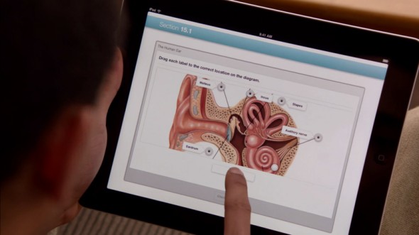 Medical Illustration in iPad Textbook