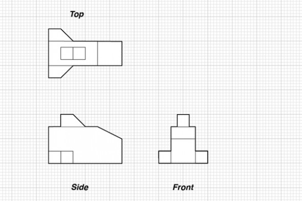 Simple orthographic plans