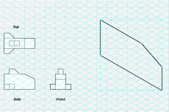 Drawing in Isometric from Orthographic Plans