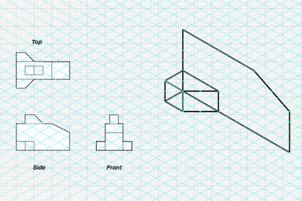 Drawing in Isometric from Orthographic Plans
