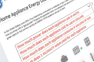 GE: Home Appliance Energy Use