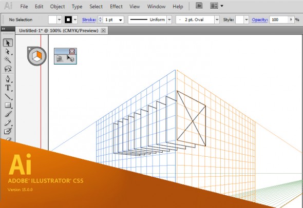 Adobe Illustrator CS5 - Perspective Grid